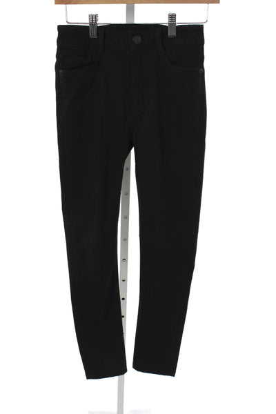 Maje Womens Black Skinny Jeans Cotton Button Fly Size 36