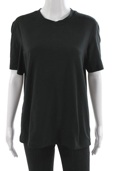 Lululemon Women Black Crew Neck Short Sleeve T-Shirt Recycled Polyester Size S