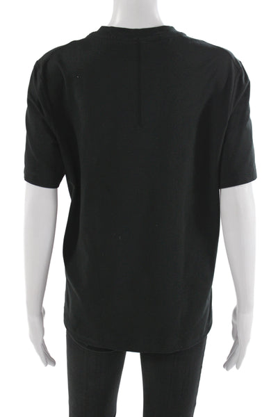 Lululemon Women Black Crew Neck Short Sleeve T-Shirt Recycled Polyester Size S