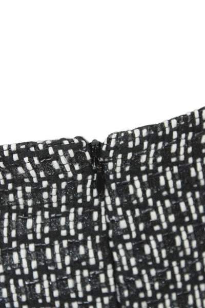 Intermix Women Black Check Mini Skirt Zip Size 6