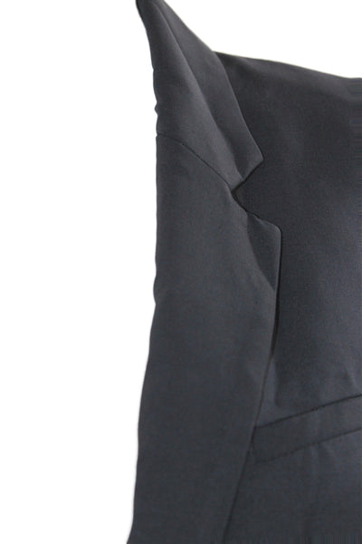 Veronica Beard Womens Basic Jacket Black Wool Button Long Sleeve Size 6