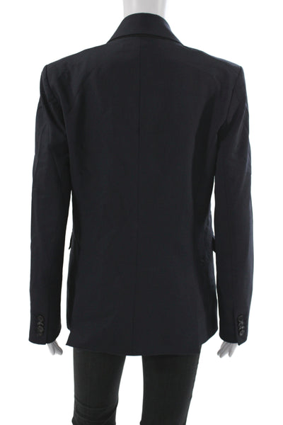 Veronica Beard Womens Basic Jacket Black Wool Button Long Sleeve Size 6