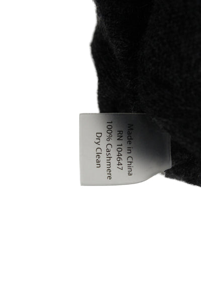 Kinross Cashmere Womens Gray Crewneck Pullover Sweater 100% Cashmere Size M