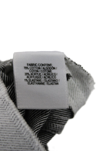 Derek Lam 10 Crosby Womens Gray Herringbone Mini Skirt Zip Closure Size 12