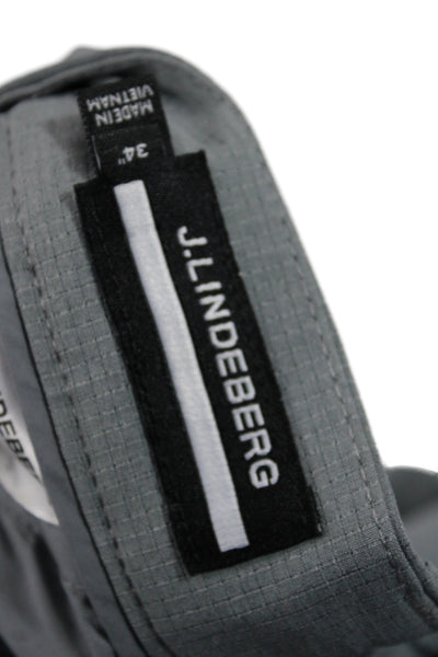 J. Lindeberg Mens Athletic Gray Golf Shorts Size 34