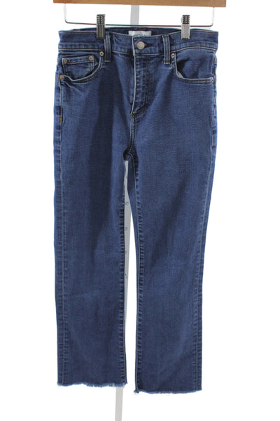 Pistola Womens Straight Mid Rise Blue Cotton Jeans Size 25
