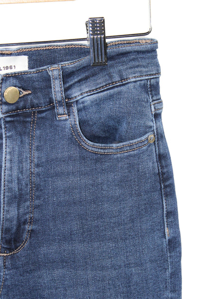 DL 1961 Women Bootcut High Waist Blue Cotton Jeans Size 26