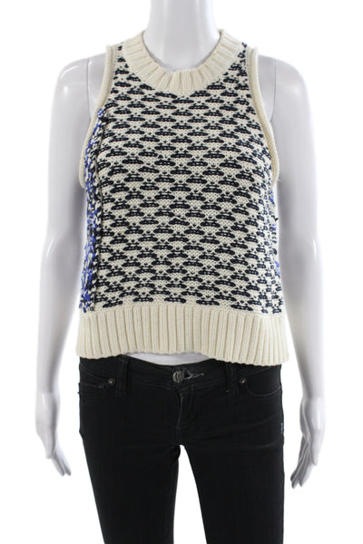 3.1 Phillip Lim Womens Black Wool Sweater Vest Size S