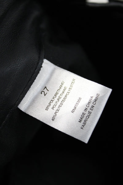 Blue Revival Womens Cropped Biker Black Pants Size 27