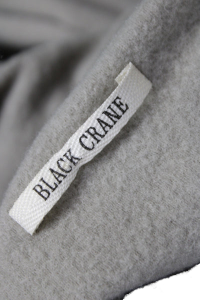 Black Crane Womens Beige Sweater Dress Mock Neck 3/4 Sleeve Midi Size XS