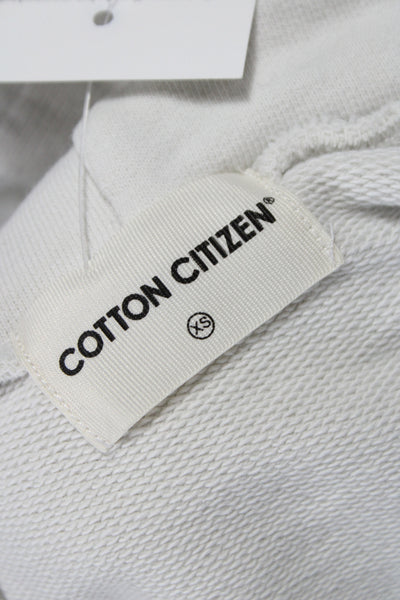 Cotton Citizen Women Beige Sweater Dress Crew Neck Short Sleeve Size XS