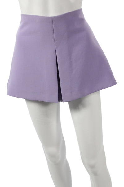 Zara Women Culotte Purple Polyester Zip Size M