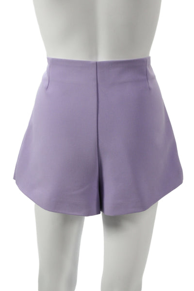 Zara Women Culotte Purple Polyester Zip Size M