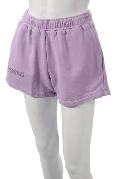 Pangaia Women Sweat Shorts Purple Organic Cotton Size S