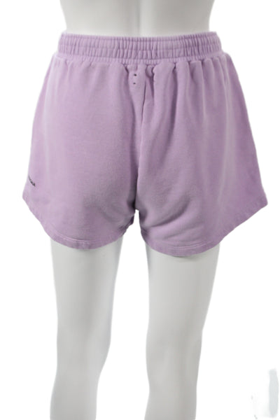 Pangaia Women Sweat Shorts Purple Organic Cotton Size S