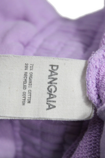 Pangaia Women Sweat Shorts Purple Organic Cotton Size S