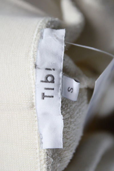 Tibi Womens Ivory Cotton Pull On Solid Sweatpants Athleisure Size S