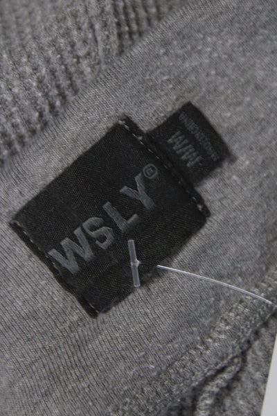 WSLY Women Jogger Pants Gray Drawstring Athleisure Size M