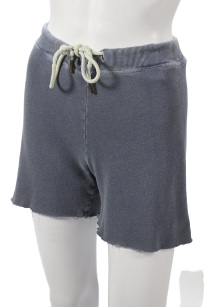 The Great Womens Cut-Off Gray Cotton Drawstring Shorts Size 0