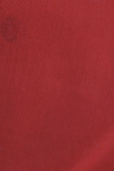 LouLou De Saison Women Basic Sleeveless Red Round Neck Blouse 65% Cotton Size S