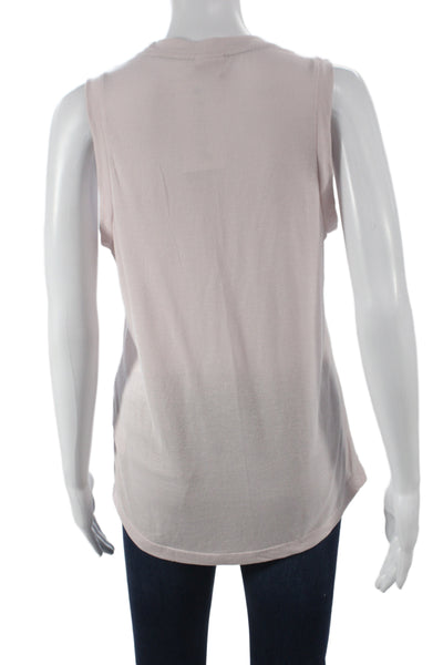 Nike Women Basic Sleeveless Tank Pink Crew Neck Athleisure Size S