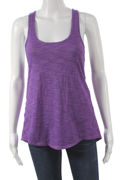 Lululemon Womens Jersey Purple Tank Scoop Neck Sleeveless Polyester Size 4