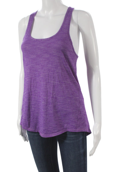 Lululemon Womens Jersey Purple Tank Scoop Neck Sleeveless Polyester Size 4