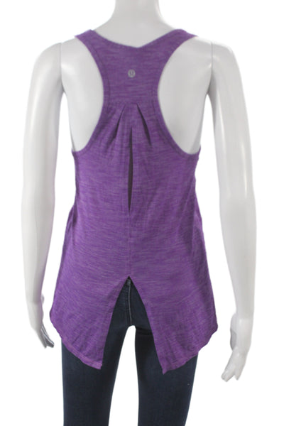 Lululemon Womens Jersey Purple Tank Scoop Neck Sleeveless Polyester Size 4