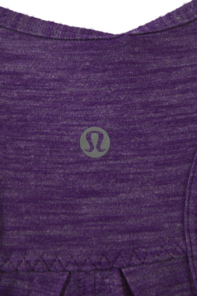 Lululemon Womens Jersey Purple Tank Scoop Neck Sleeveless Polyester Size 4