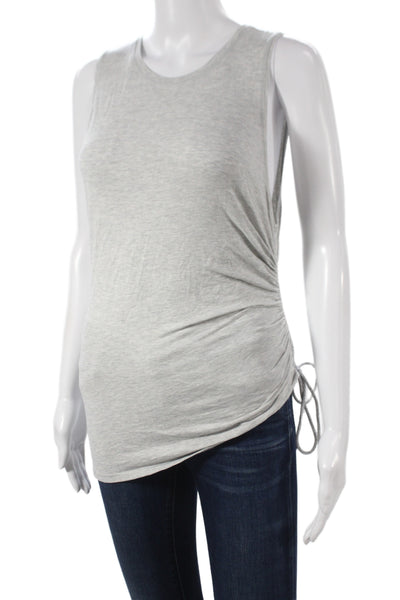 Lululemon Womens Jersey Tank Gray Round Neck Sleeveless Pima Cotton Size 6