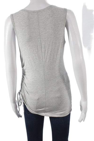 Lululemon Womens Jersey Tank Gray Round Neck Sleeveless Pima Cotton Size 6