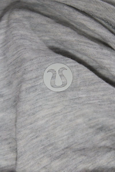 Lululemon Womens Jersey Tank Gray Round Neck Sleeveless Pima Cotton Size 6