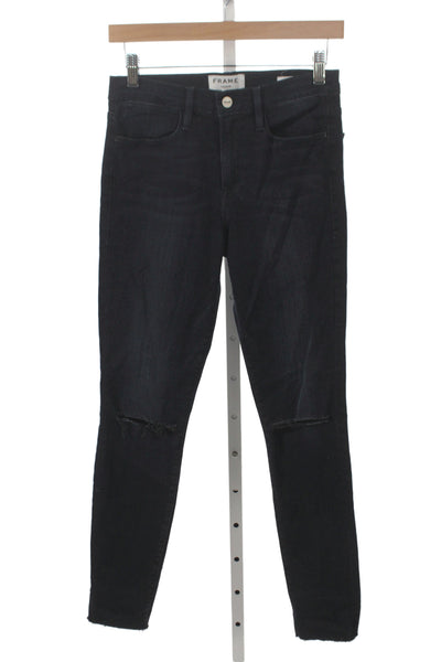 Frame Denim Women Skinny Black Jeans Size 28