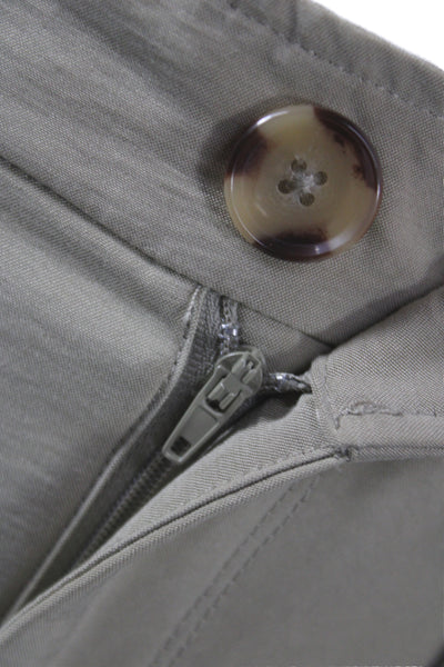 MNG Women Beige Cargo Pants Button Closure 24in Inseam Size 2