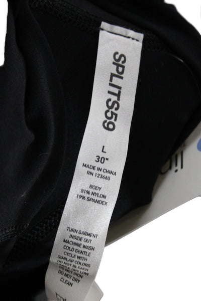 Splits 59 Womens Compression Leggings Black Athleisure Pull On Size L