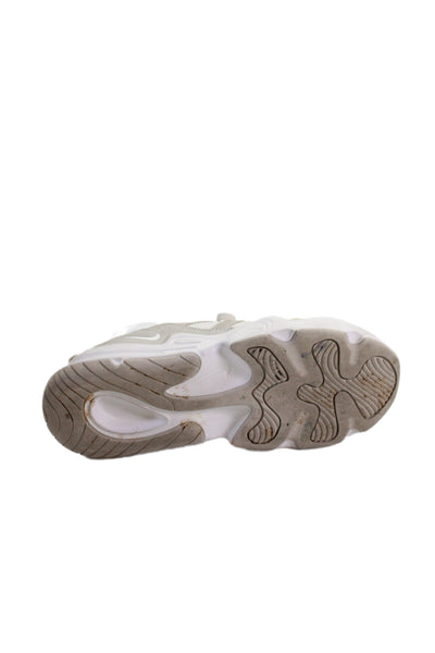 Nike Womens Suede Lace Up Athletic Sneakers Shoes Beige White Size 8