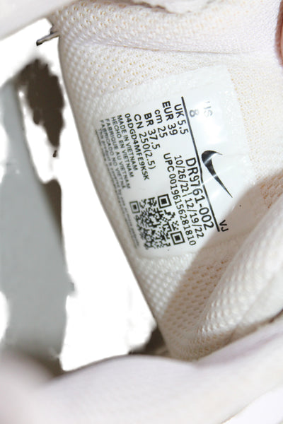 Nike Womens Suede Lace Up Athletic Sneakers Shoes Beige White Size 8