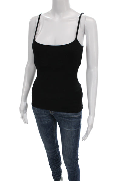 Skims Womens Camisole Black Scoop Neck Sleeveless Modal Size M