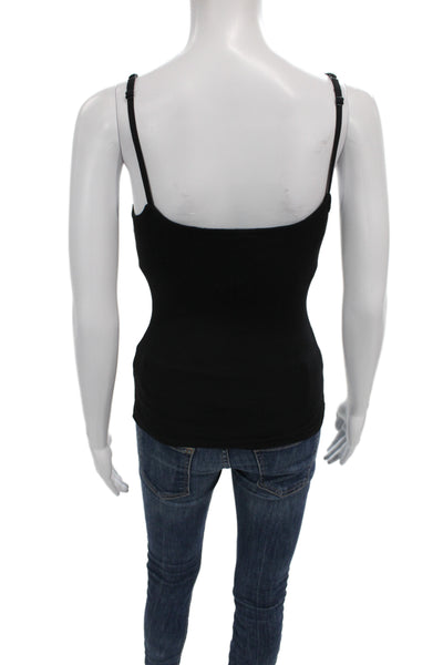Skims Womens Camisole Black Scoop Neck Sleeveless Modal Size M