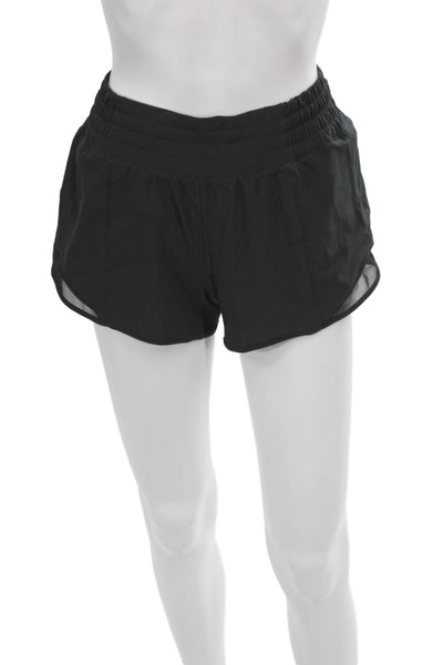 Lululemon Women Athletic Black Drawstring Shorts Size 4