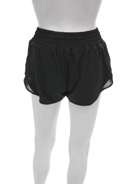 Lululemon Women Athletic Black Drawstring Shorts Size 4
