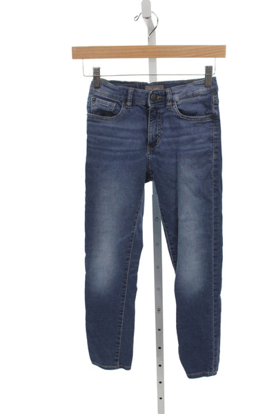 DL1961 Childrens Girls Brady Skinny Leg Jeans Blue Cotton Size 10