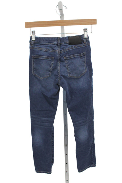 DL1961 Childrens Girls Brady Skinny Leg Jeans Blue Cotton Size 10