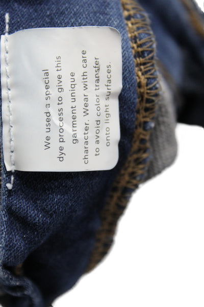 DL1961 Childrens Girls Brady Skinny Leg Jeans Blue Cotton Size 10