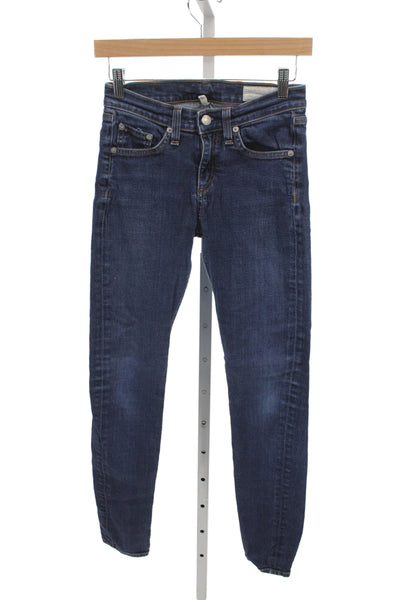 Rag & Bone Jean Women Skinny Jeans Blue Cotton Low Rise Size 26
