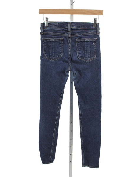 Rag & Bone Jean Women Skinny Jeans Blue Cotton Low Rise Size 26