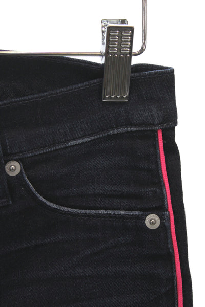 Hudson Womens Skinny High Rise Black Cotton Jeans Size 26
