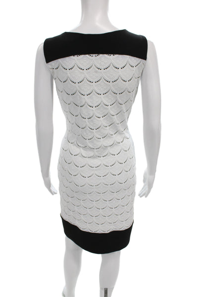 Joseph Ribkoff Women Sheath Dress Black Boatneck Sleeveless Size 10