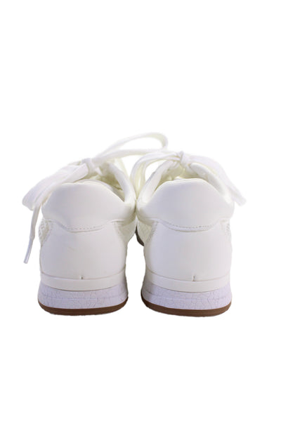Dolce Vita Womens Sheer Panel Low Top Sneakers White Size 7