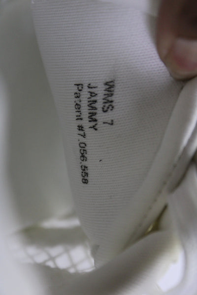 Dolce Vita Womens Sheer Panel Low Top Sneakers White Size 7